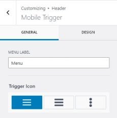Add Menu Label to Header Advance Block